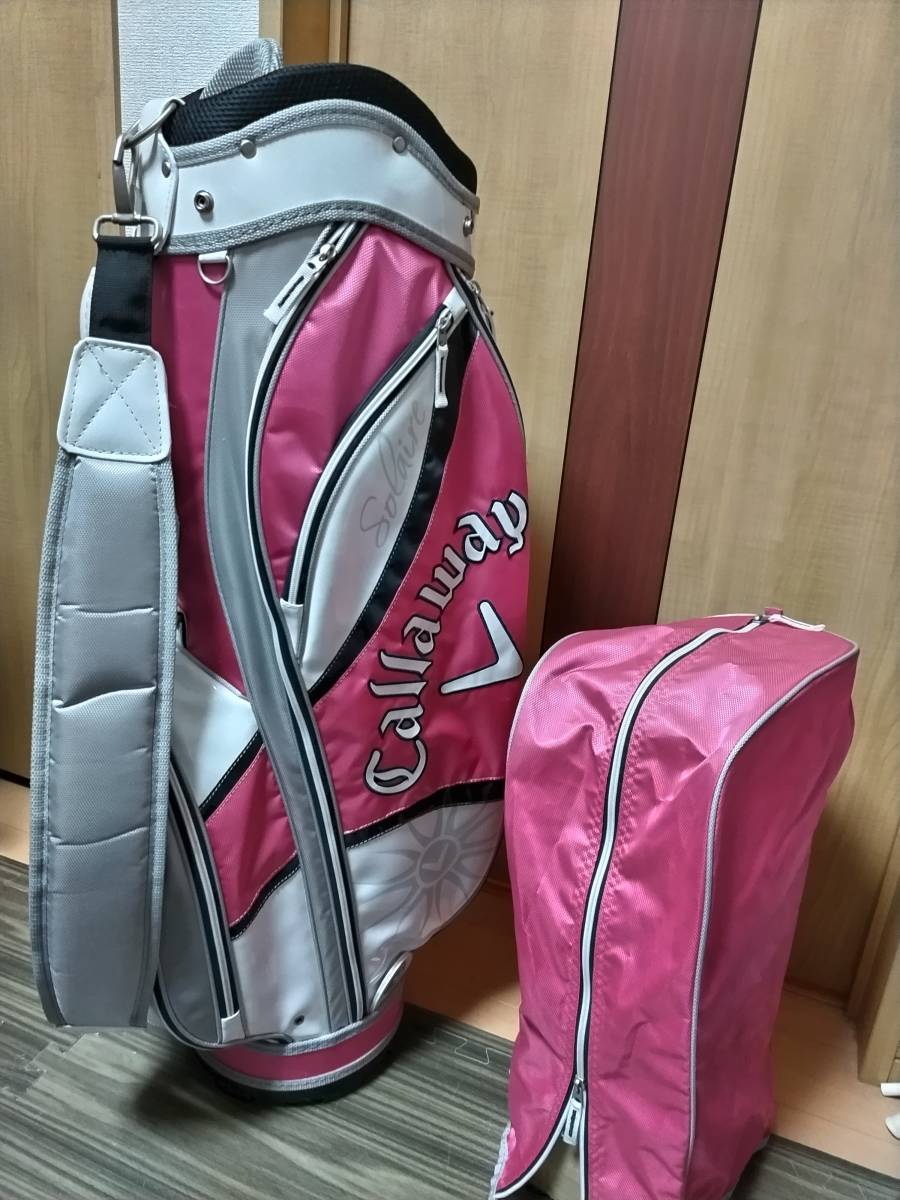 珍しい キャロウェイ □Callaway キャディバッグ ブラック×ホワイト