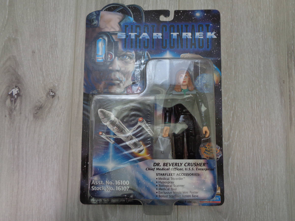  Star Trek First * Contact Dr. Beverly *kla car -1996 year Play meitsu Vintage new goods unopened rare!