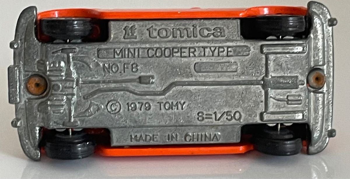 廃盤トミカNO.F8  ミニ クーパー　中国製　中古品