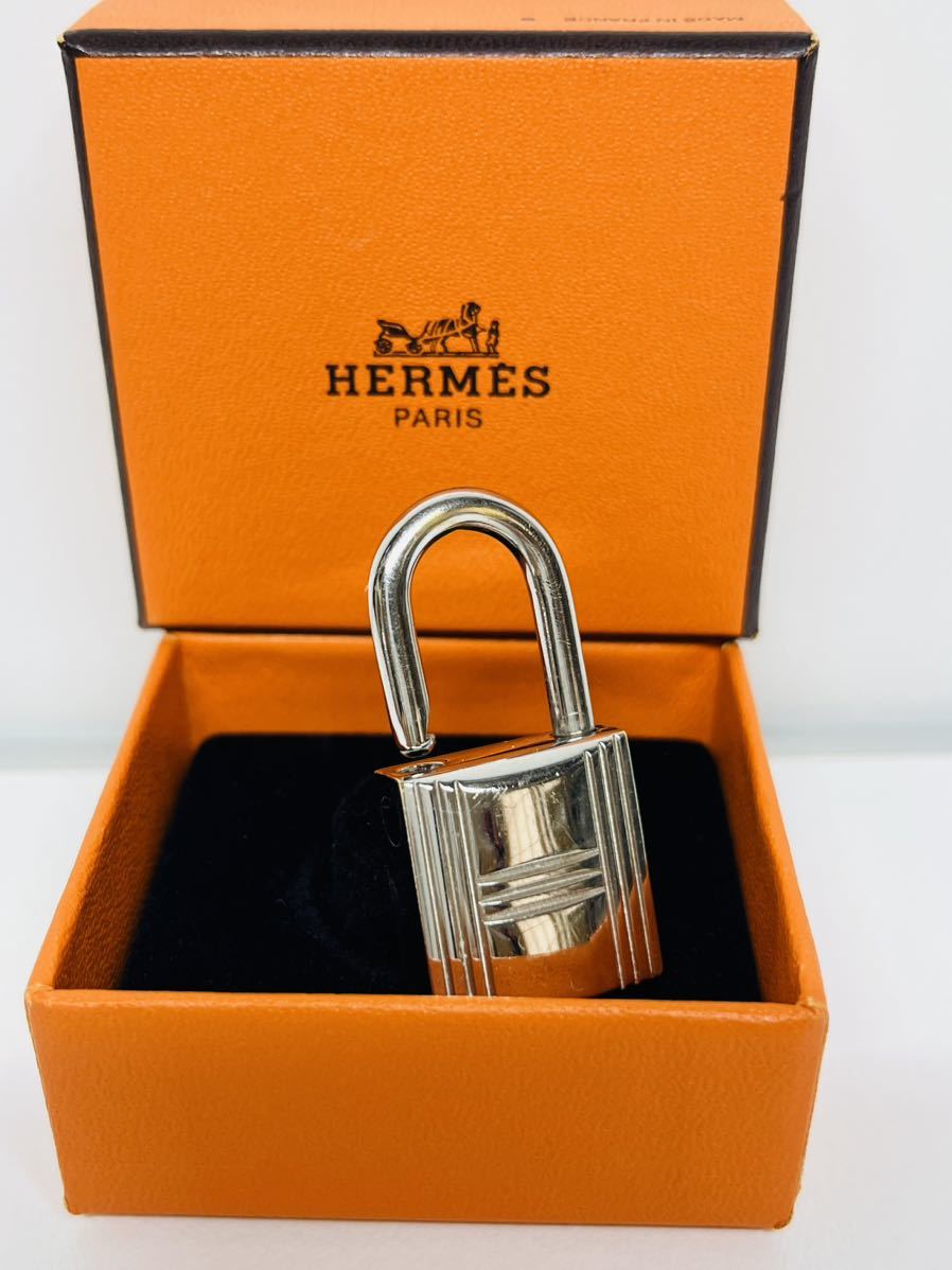 1円 スタート 102番 シルバー エルメス 南京錠 HERMES カデナ 銀 カギ