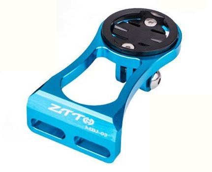 ZTTO サイコン用マウントブラケット ブルー XOSS / GARMIN / Bryton / Cateye