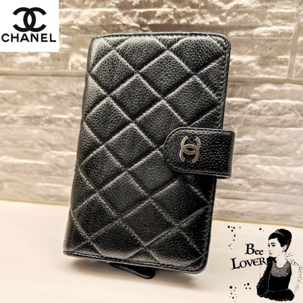 美品 シャネル CHANEL 財布 折り財布 二つ折り財布 マトラッセ