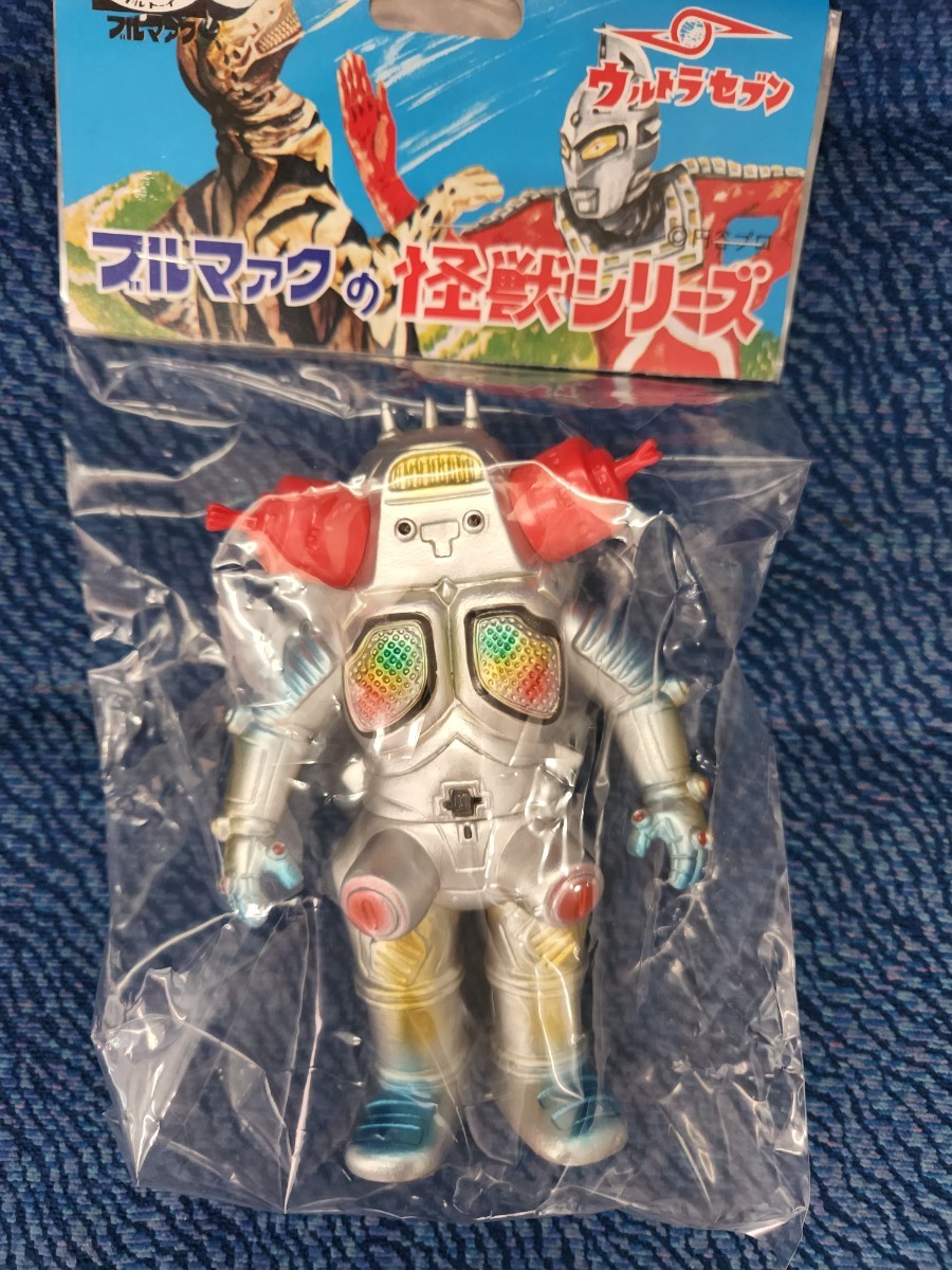 即決 ブルマァク リトル キングジョー シルバー　 ソフビ ウルトラセブン フィギュア sofvi bull mark ultraman 新品未開封_画像1