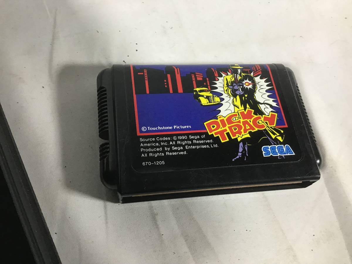 MD メガドライブ ディックトレイシー　セガ　SEGA 中古品　DickTRACY_画像4