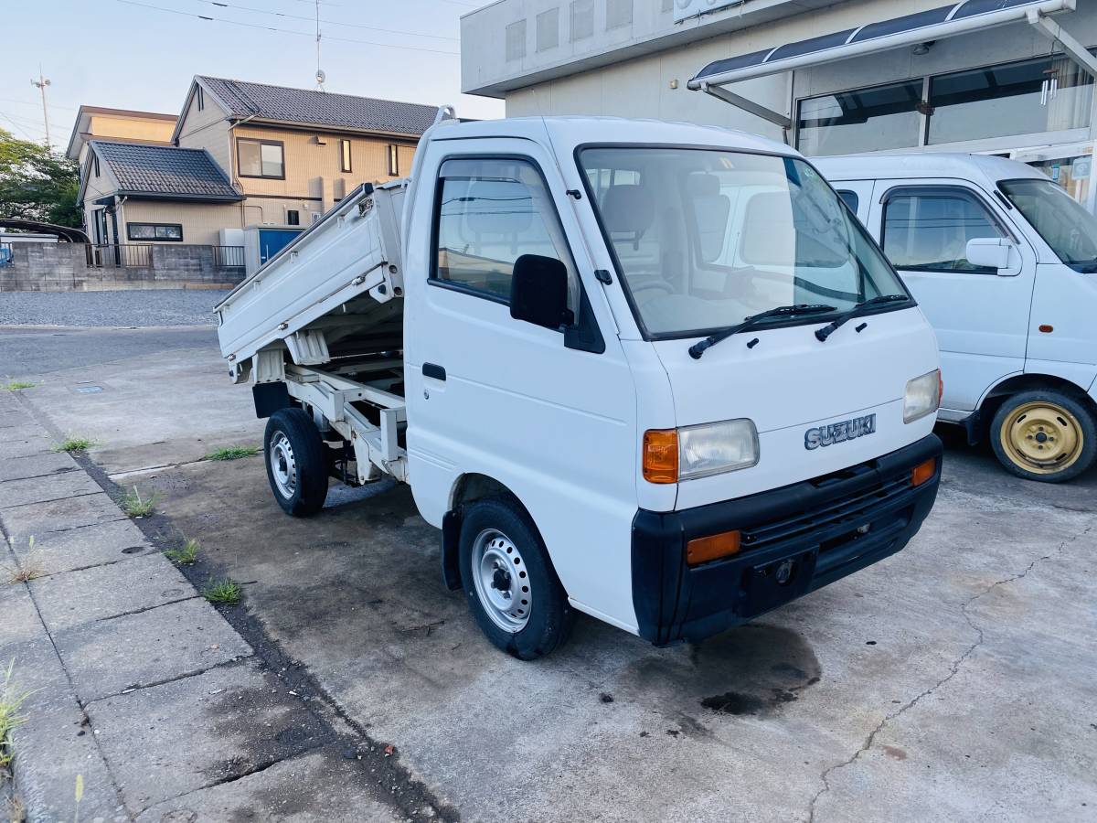 スズキ キャリイトラックダンプ V-DD51B エアコン付 4WD 112686km