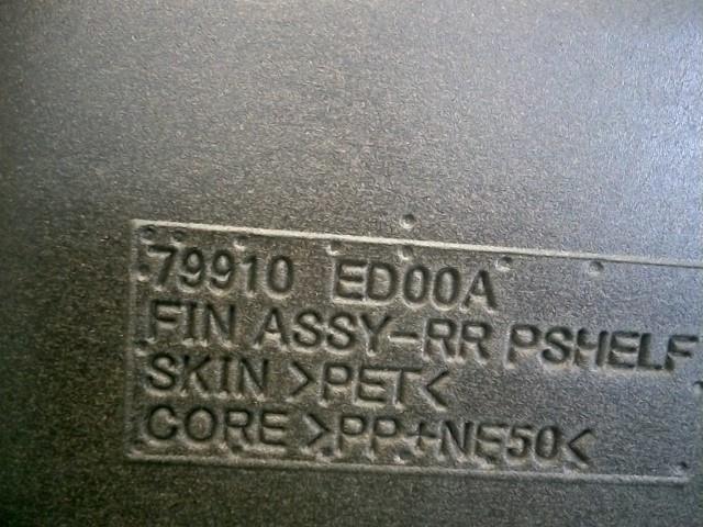ティーダ DBA-C11 Rボード・トノカバー 15M 79910-ED00A ※同梱不可 即決商品_画像3