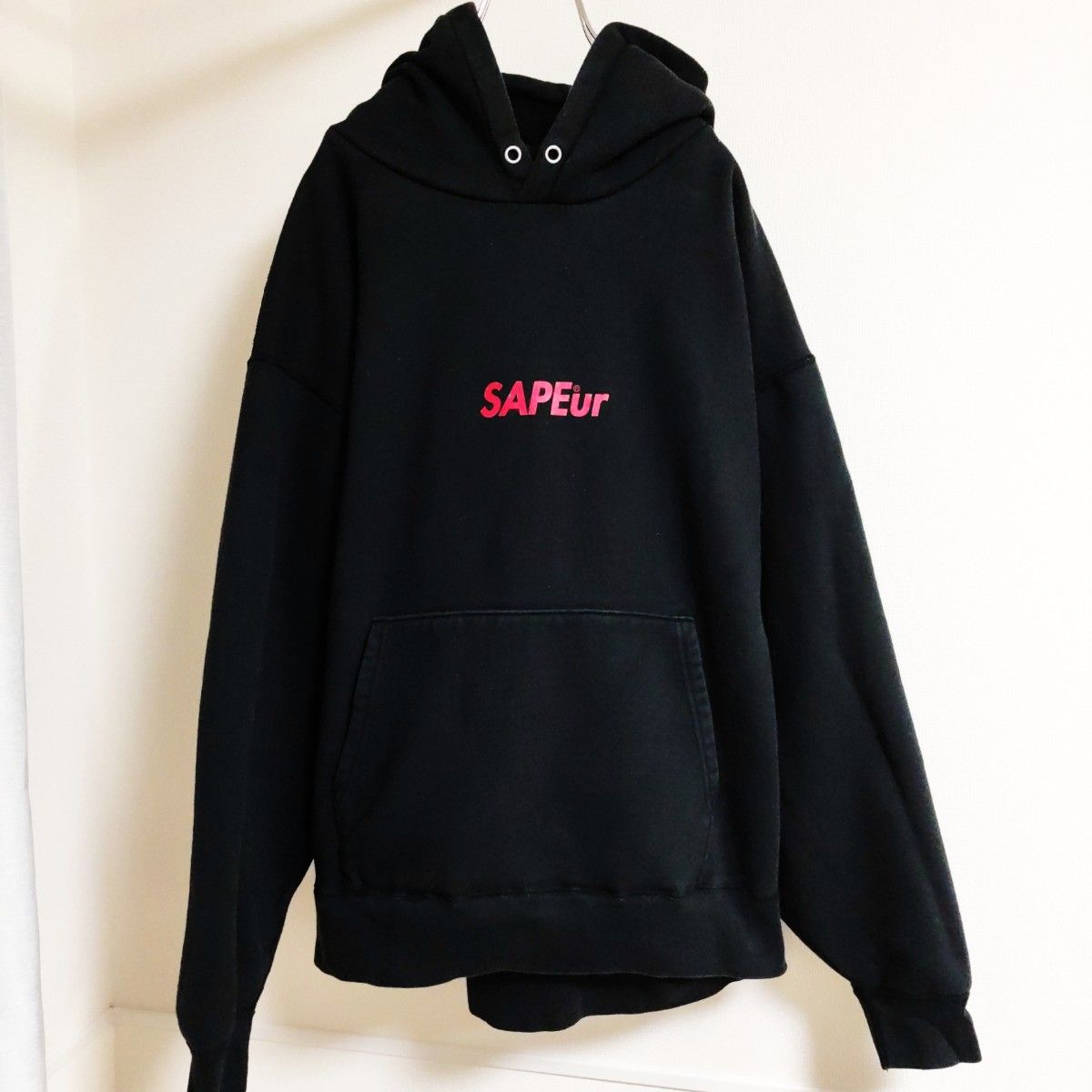 サプール タツノコ SAPEur ドロンジョ パーカー ブラック XXL 黒 2XL 古着 SAPEur×grapebrain