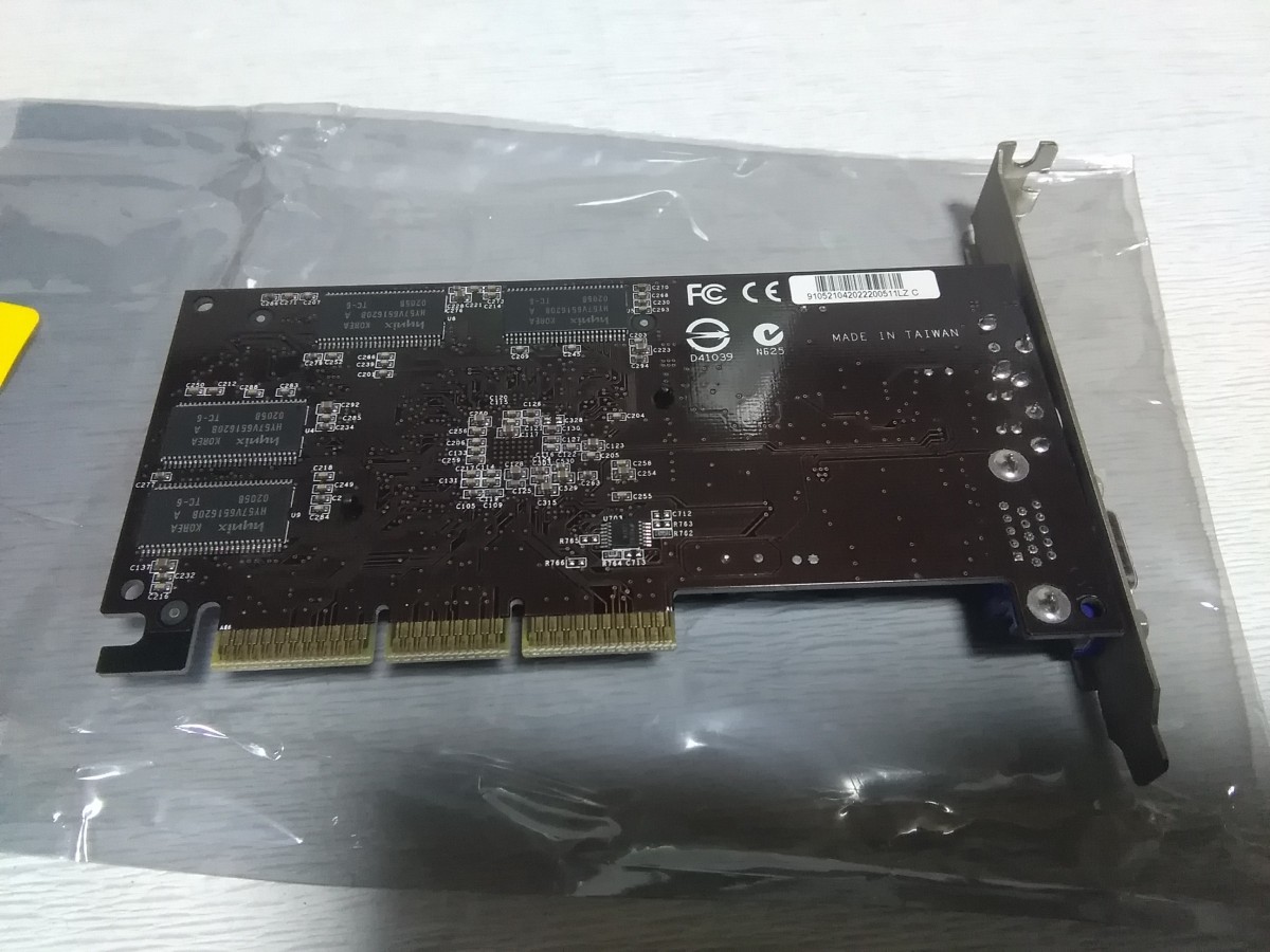 AOpen　GF4MX420-V64　GeForce4　グラフィックカード　AGP接続　ビデオカード　グラフィックボード　映像出力確認済み_画像2