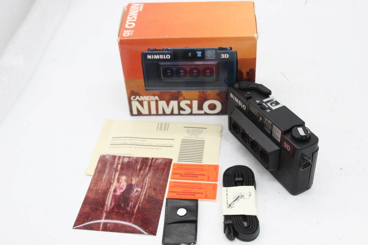 【返品保証】 【元箱付き】NIMSLO QUADRA LENS 30mm 3Dカメラ カメラ C9638_画像1