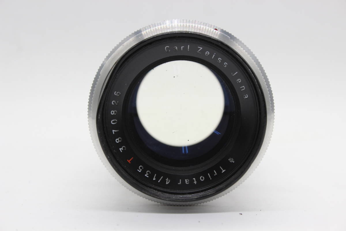 【返品保証】 カールツァイス Carl Zeiss Jena Triotar 135mm F4 T M42マウント レンズ C9664の画像2