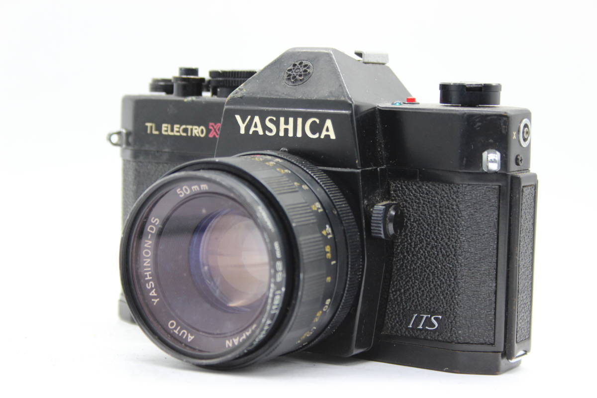 【訳あり品】 ヤシカ Yashica TL Electro X ブラックボディ Auto Yashinon DS-M 50mm F1.7 M42マウント ボディレンズセット C9738_画像1