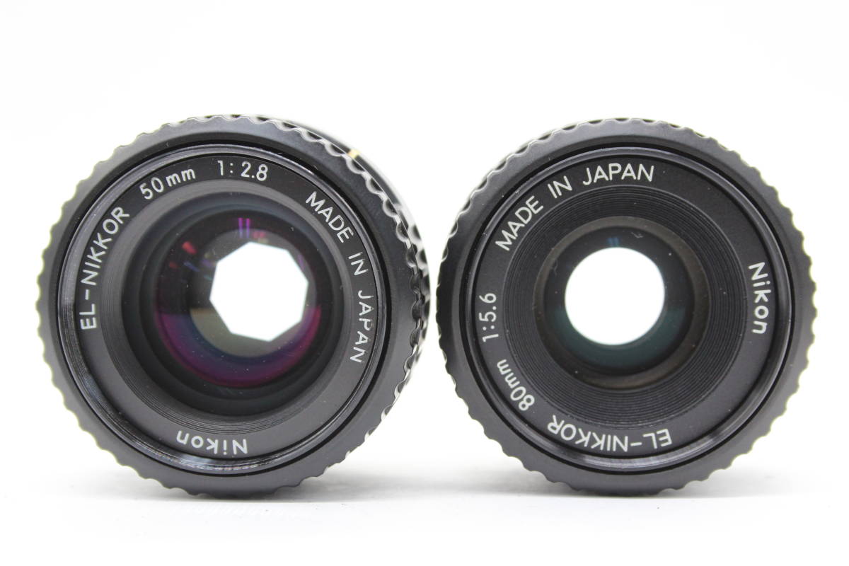 【返品保証】 【引き伸ばしレンズ4点まとめ売り】Nikon 80mm F5.6 50mm F2.8 F4 Fujinar-E 135mm F4.5 レンズ s288_画像2