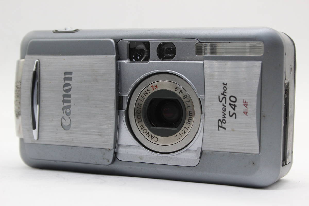 超人気 Canon キャノン 【返品保証】 Power s395 コンパクトデジタルカメラ 3x AiAF S40 Shot キヤノン