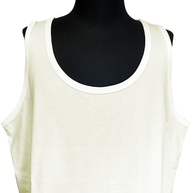  round cut long height tank top 32782 30852 contact cold sensation .. sweat speed . new goods black M