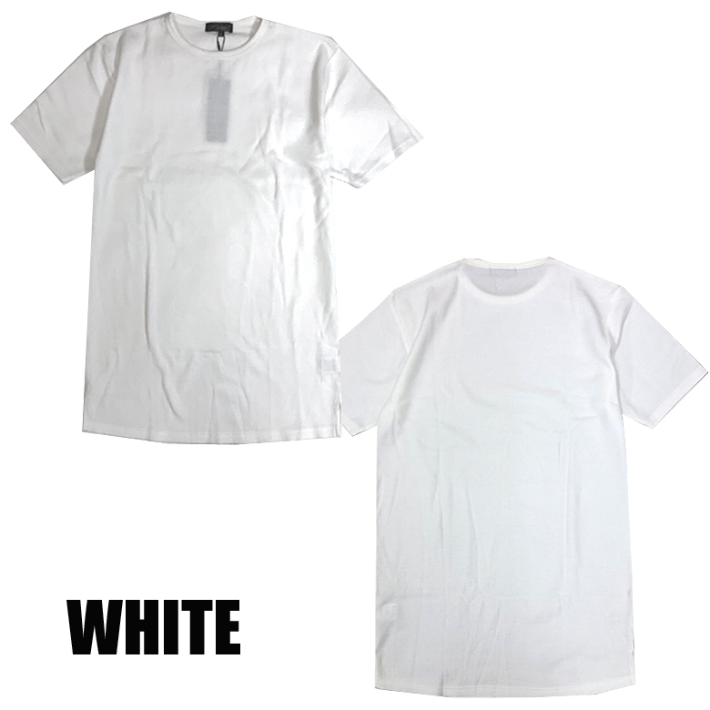 ロング丈ワッフル　半袖Tシャツ 半袖カットソー超ロング きれいめ ゆったり 0482n022 新品ブラックM_画像8