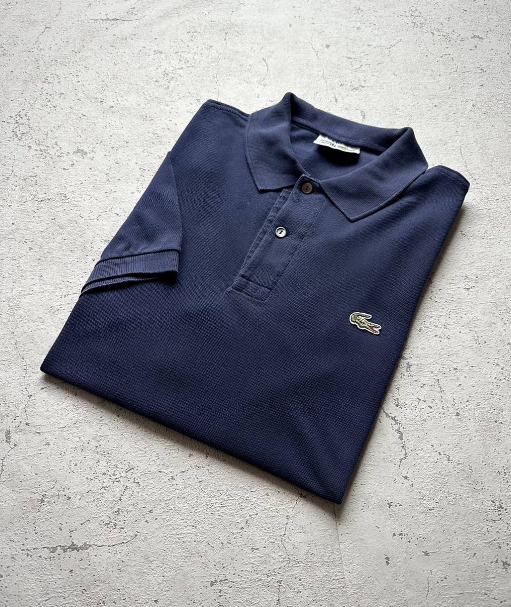 ☆★ 80s FRANCE製 “ LACOSTE ” 5191L S/S POLO SHIRT NAVY OLD VINTAGE フランス製 ラコステ ポロシャツ フレラコ オールド ビンテージ_画像1