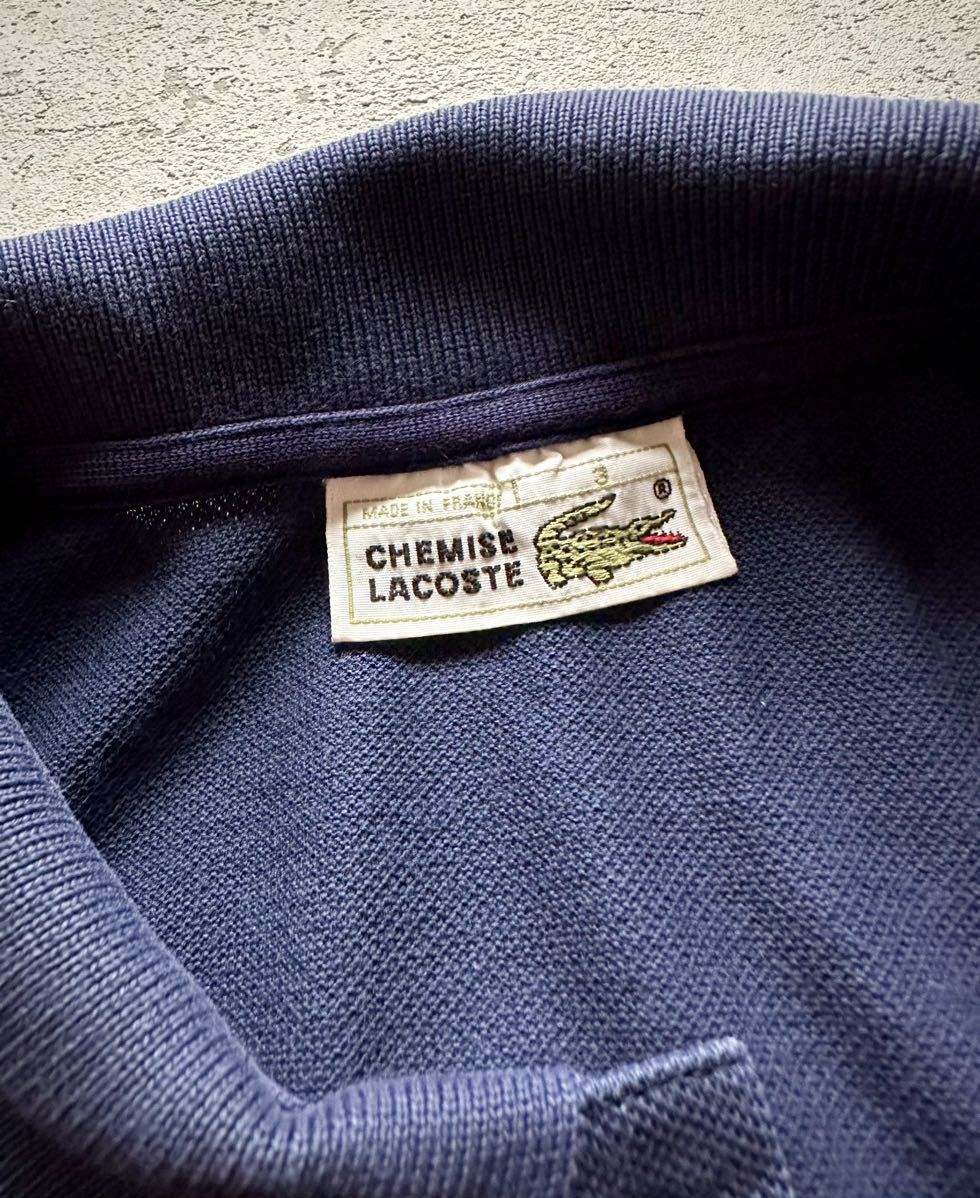 ☆★ 80s FRANCE製 “ LACOSTE ” 5191L S/S POLO SHIRT NAVY OLD VINTAGE フランス製 ラコステ ポロシャツ フレラコ オールド ビンテージ_画像5