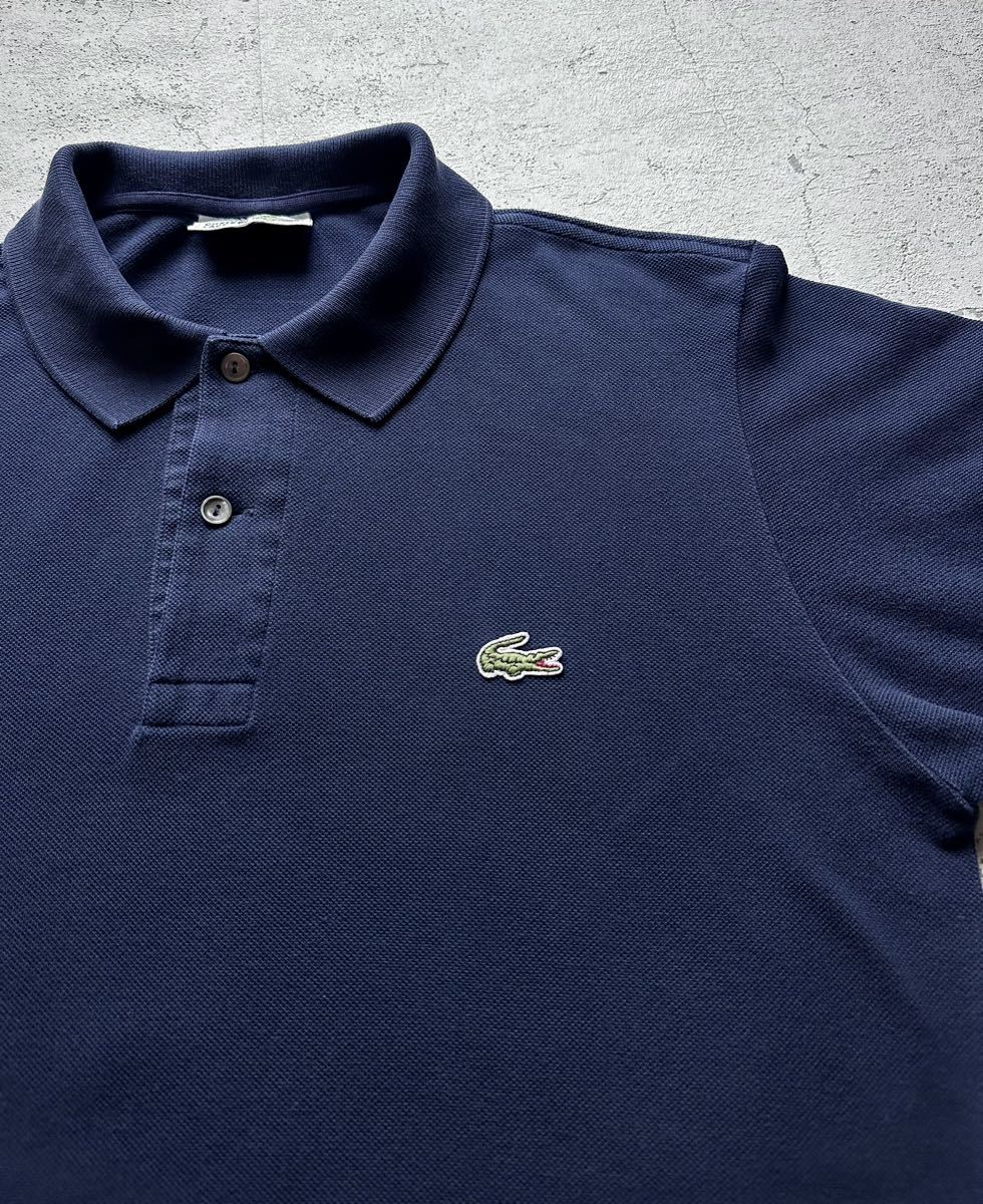 ☆★ 80s FRANCE製 “ LACOSTE ” 5191L S/S POLO SHIRT NAVY OLD VINTAGE フランス製 ラコステ ポロシャツ フレラコ オールド ビンテージ_画像3