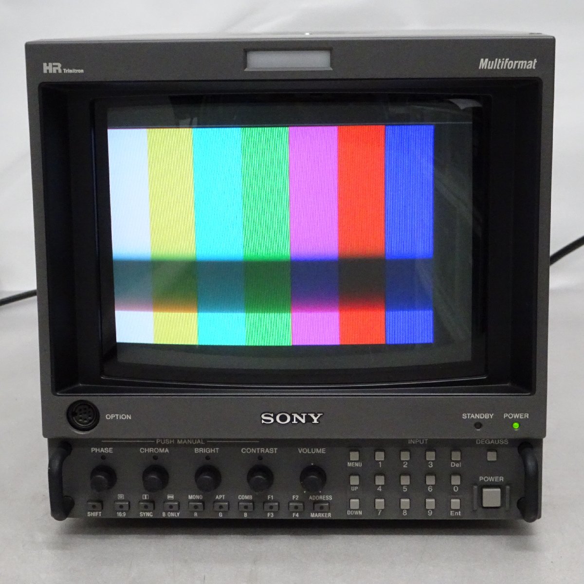 SONY BVM-D9H5J 9型HRトリニトロンモニター (HD-SDI/アナログコンポーネント/使用時間21128時間）【中古/ヤケなし/動作品】#385265_画像2