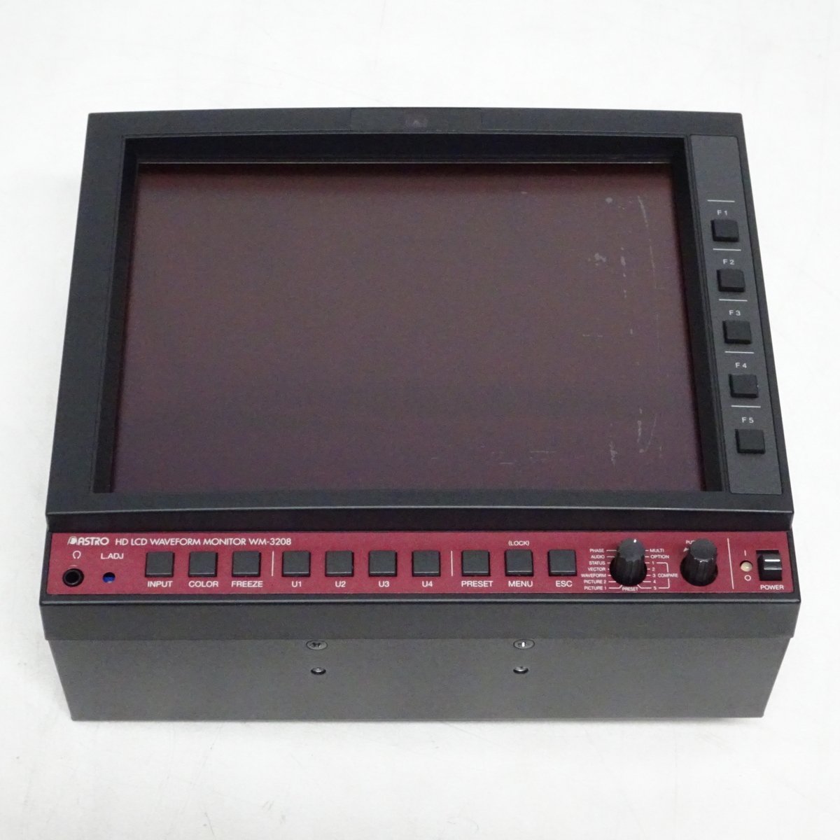 ASTRO WM-3208 HD LCD WAVEFORM MONITOR 8.4インチ・マルチ波形モニター（コンポジ/HD-SDI対応）【中古/動作品/未校正】#385195_画像8