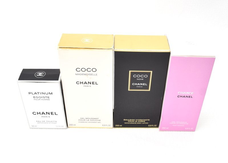 1 jpy start!!! CHANEL Chanel [COCO MADEMOISELLE EGOISTE CHANCE perfume ×3*  body shampoo ×2* body lotion * soap 7 point set ]: Real Yahoo auction  salling