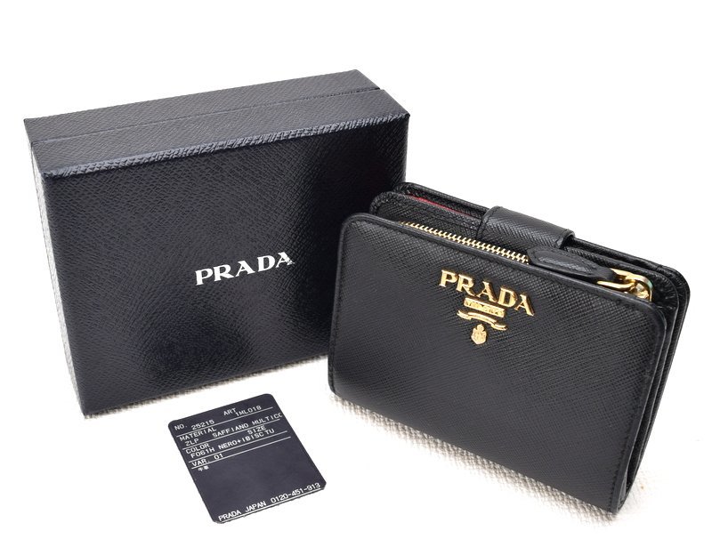 大特価!!】 プラダ PRADA 美品 【サフィアーノ・レザー ピンク