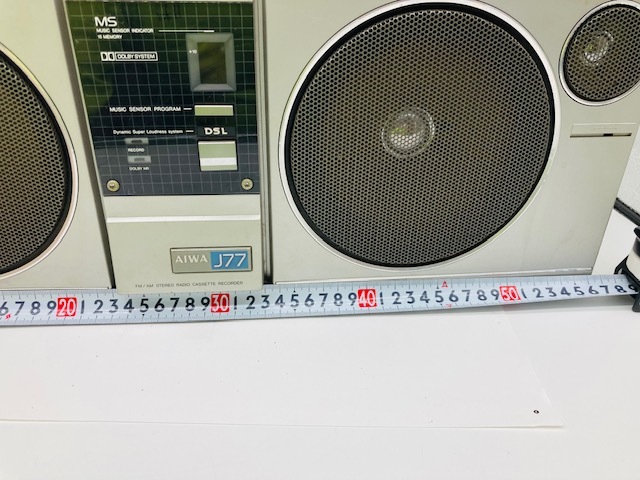 希少当時物■AIWA アイワ大型ラジカセ CS-J77MKⅡ■ラジオ受信確認確認