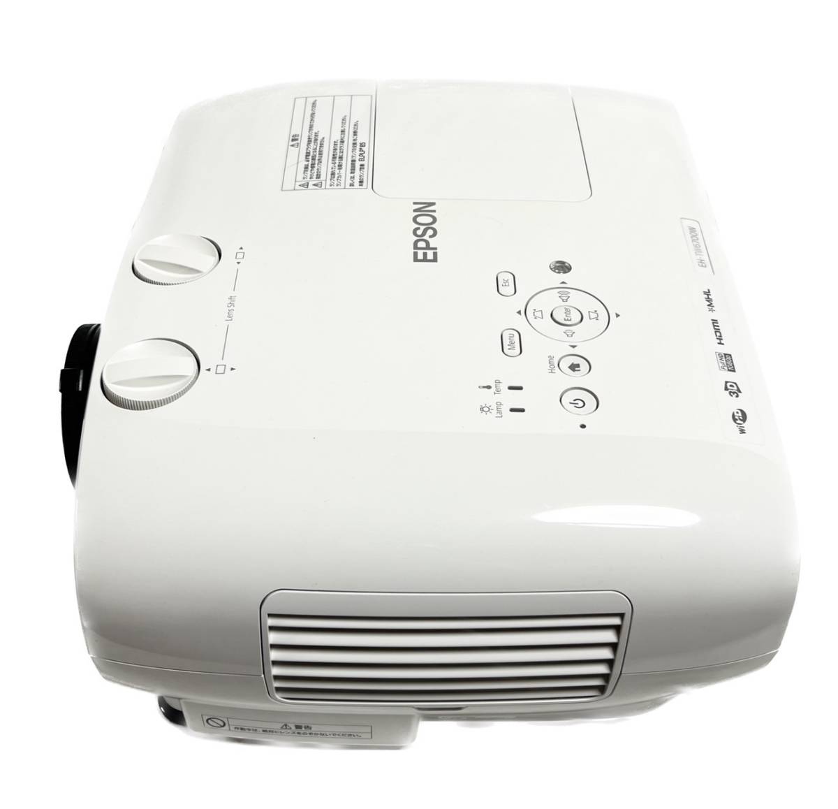 ☆送料無料 美品 EPSON エプソン EH-TW6700W dreamio ホームプロジェクター ワイヤレスモデル 70000:1 3000lm  3D Bluetooth対応