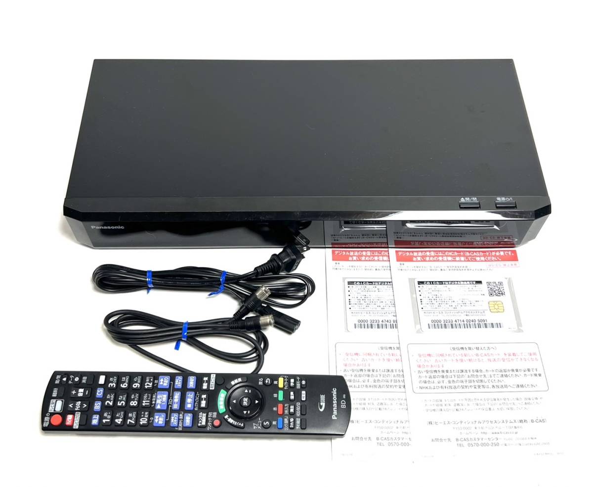 送料無料 美品 パナソニック 2TB ブルーレイレコーダー DMR-BX2030 HDD