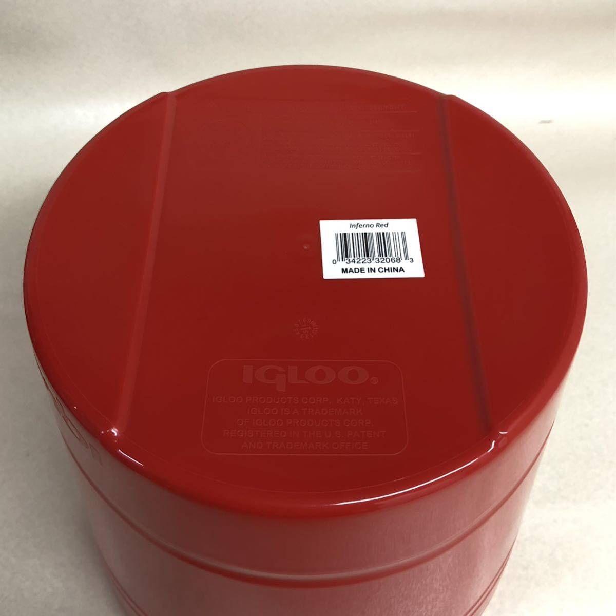 【 IGLOO イグルー パーティーペール バケツ PARTY PAIL レッド 10QT 9.5L ワイン ボトルクーラー アイスペール アウトドア キャンプ】_画像4