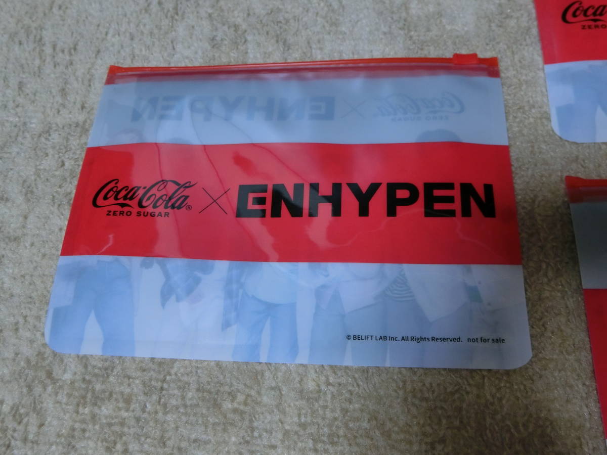 ★未使用品 ENHYPEN スライダーポーチ エンハイプン　コカ・コーラ 6枚 送料込み ★_画像8