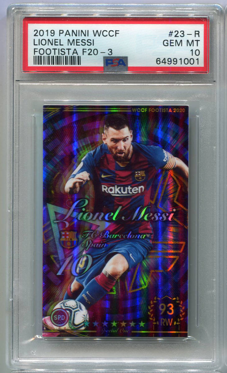 2020 Panini WCCF Footista F20-3 23-R Special One Lionel Messi メッシ PSA 10の画像1