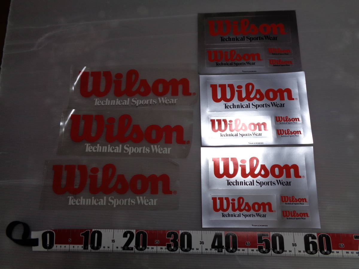 6 листов wilson Wilson стикер наклейка хит Union Vintage Showa Retro не использовался круг .., складывать глаз ( осмотр теннис 