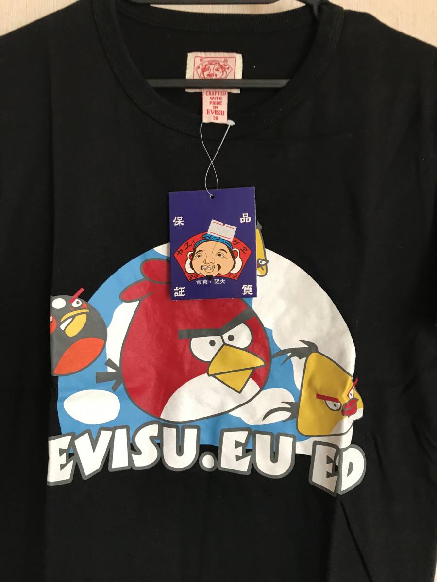 メンズ　半袖Tシャツ　L　38 EVISU エヴィス　黒_画像3