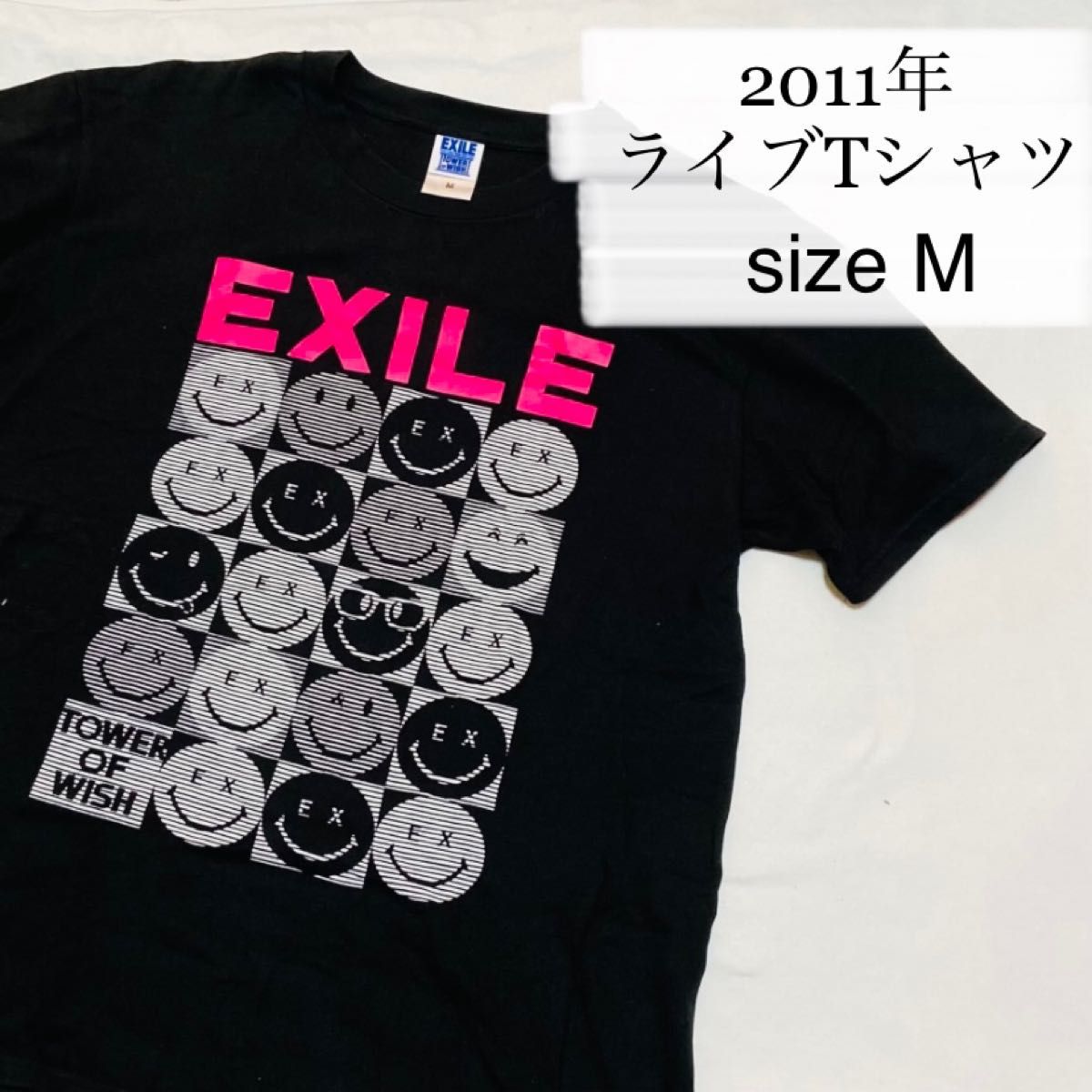 Tシャツ　EXILE  ライブTシャツ　ツアーTシャツ　LIVE  2011年　Mサイズ　レディース　メンズ　男女兼用　