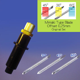 ★オリジナルセット！ ミマキ用替刃30°+45°+60°+ホルダー_画像1