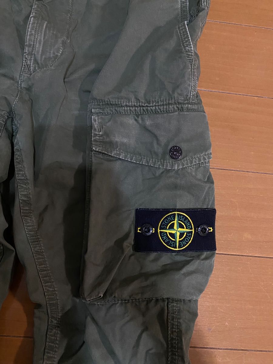 stoneisland ストーンアイランド カーゴパンツ カーキ メンズ