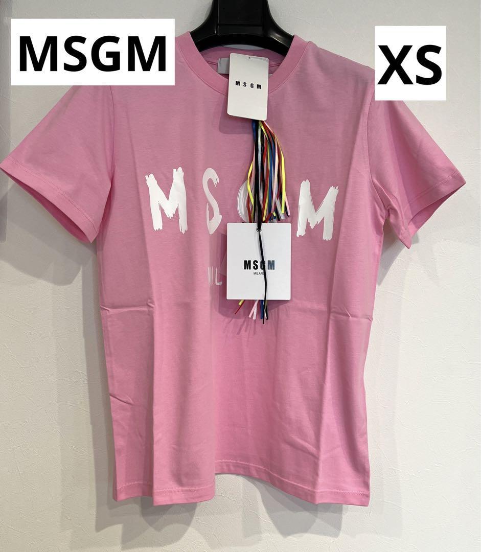 MSGM エムエスジイエム 半袖 Tシャツ トップス カジュアル ピンク　XS