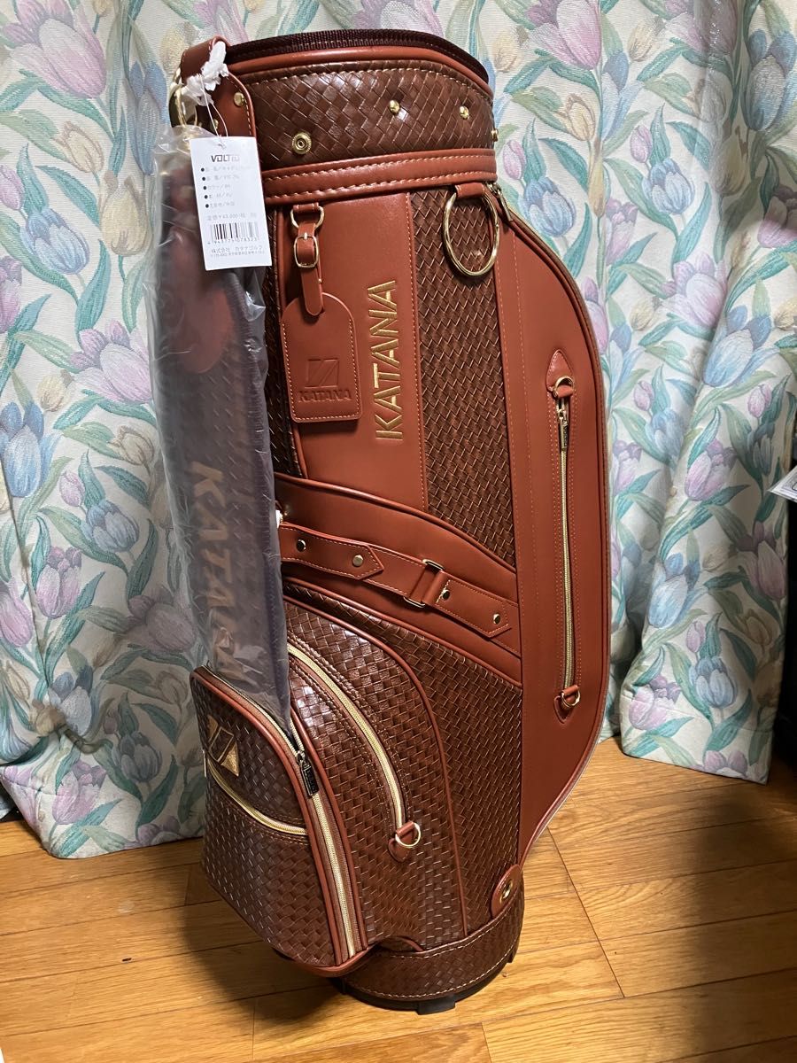 新品 カタナ ゴルフ VTC-29 キャディバッグ ブラウン KATANA 新品 カタナ ゴルフ VTC-29 キャディバッグ ブラウン KATANA