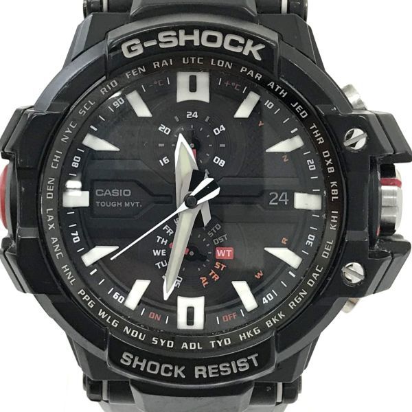 CASIO カシオ G-SHOCK ジーショック MULTIBAND5 腕時計 GW-A1000 ソーラー アナログ ラウンド ブラック 20気圧防水 動作確認済み