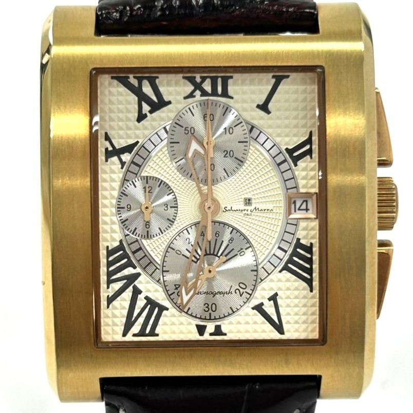 Salvatore Marra Salvatore Marra wristwatch SM-6014SS quarts analogue square chronograph leather new goods battery replaced operation verification ending : Real Yahoo auction salling Salvatore Marra Salvatore Marra wristwatch SM-6014SS quarts analogue square chronograph leather new goods battery replaced operation verification ending : Real Yahoo auction salling