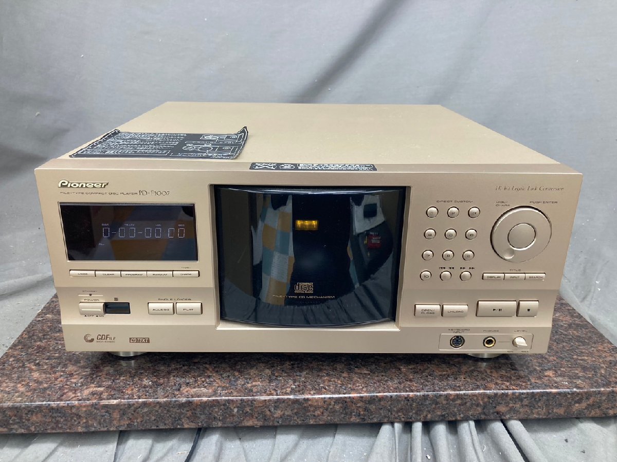 正規店仕入れの T1762〇【中古】Pioneer PD-F1007 ファイルタイプCD