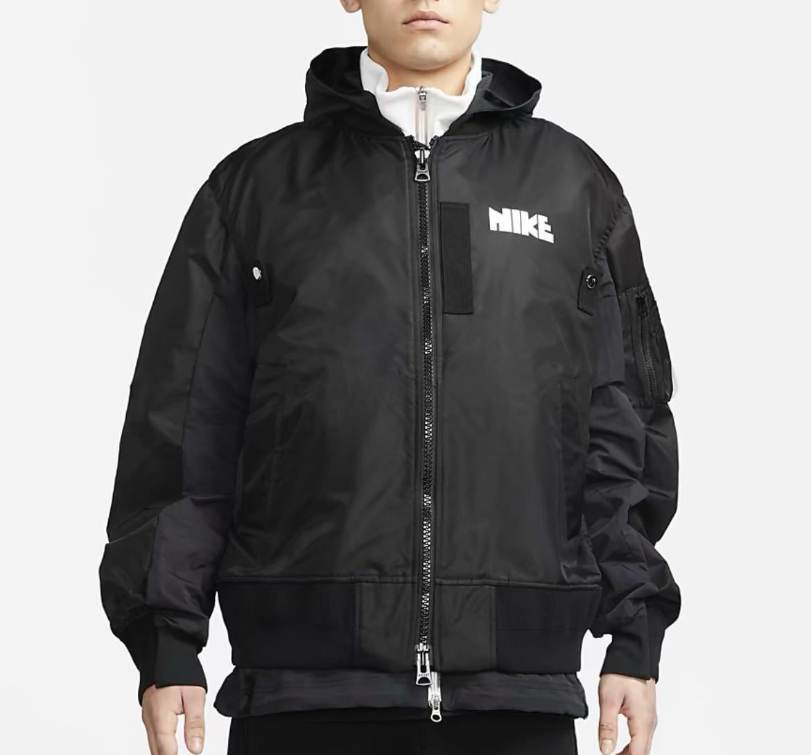 NIKE × sacai ナイキ サカイ レイヤード ボンバージャケット NIKE × sacai ナイキ サカイ レイヤード ボンバージャケット