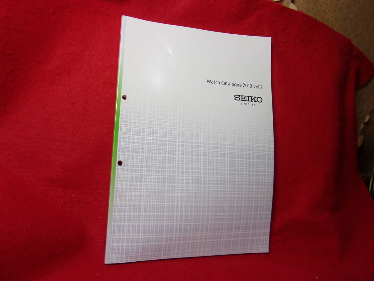 SEIKO Watch Catalogue 2019 Vol.2 長期保管品現状渡しジャンク