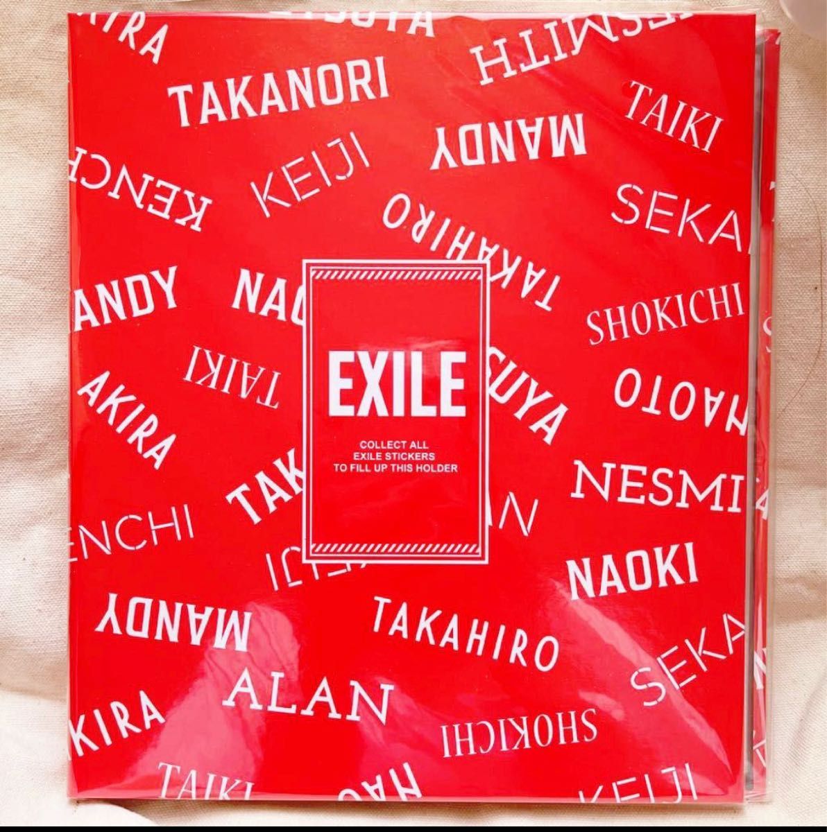 EXILE 千社札　ステッカーフォルダー　ステッカーホルダー