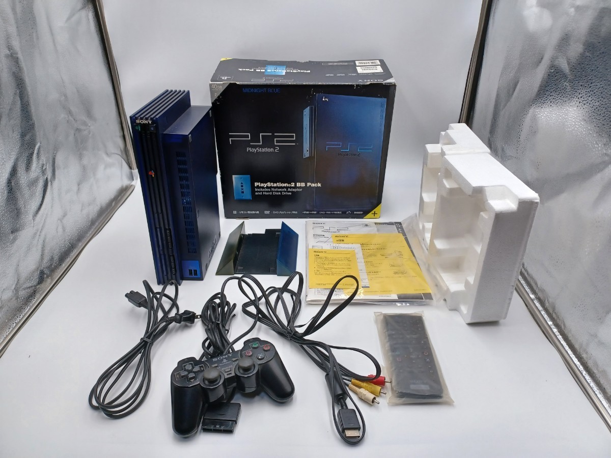 【2022秋冬新作】 SONY プレイステーション2 (SCPH-50000MB)封入物すべてあり。リモコンおまけ。 Pack BB PS2(ミッドナイトブルー) 本体 【2022秋冬新作】 SONY プレイステーション2 (SCPH-50000MB)封入物すべてあり。リモコンおまけ。 Pack BB PS2(ミッドナイトブルー) 本体