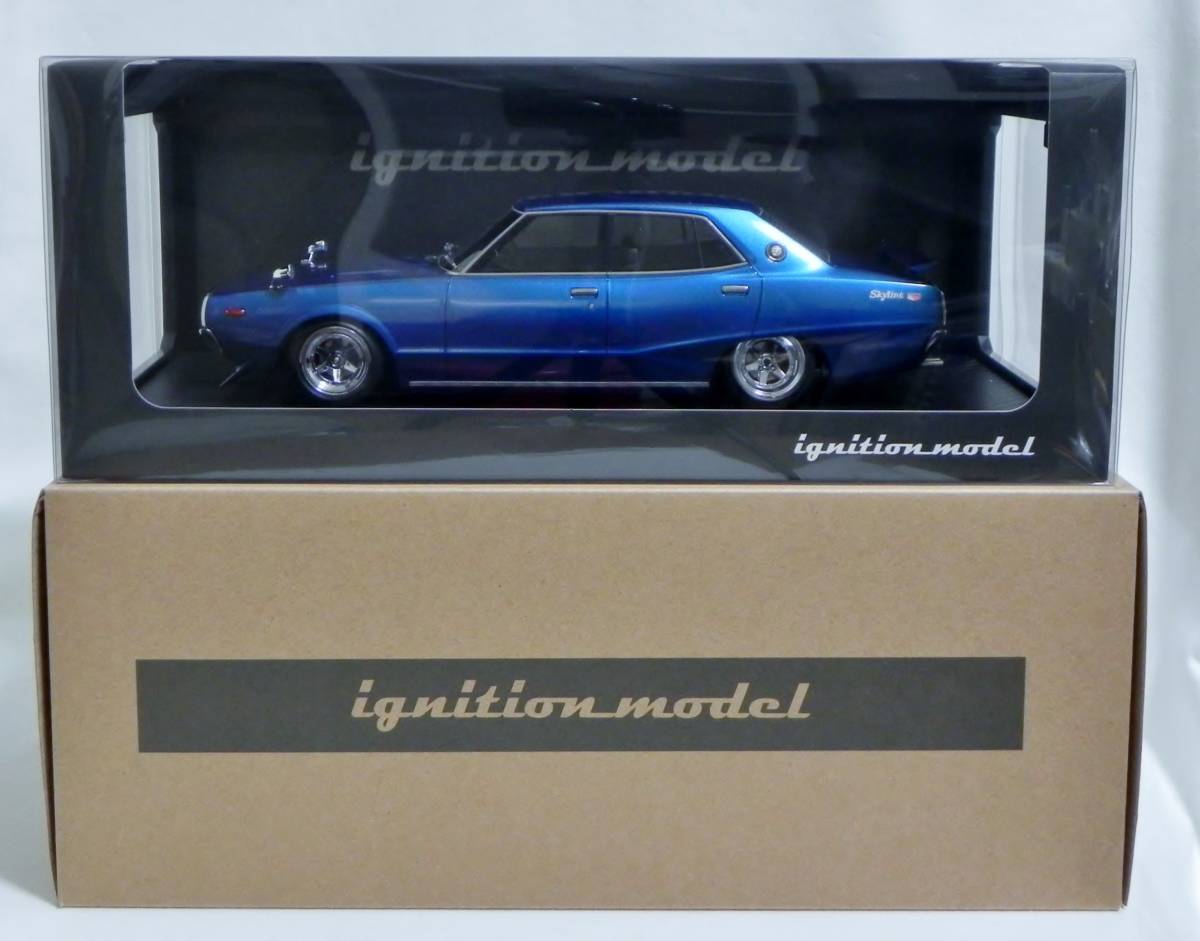 IG 1982 1/18 Nissan Skyline 2000 GT-X (GC110) Blue Metallic