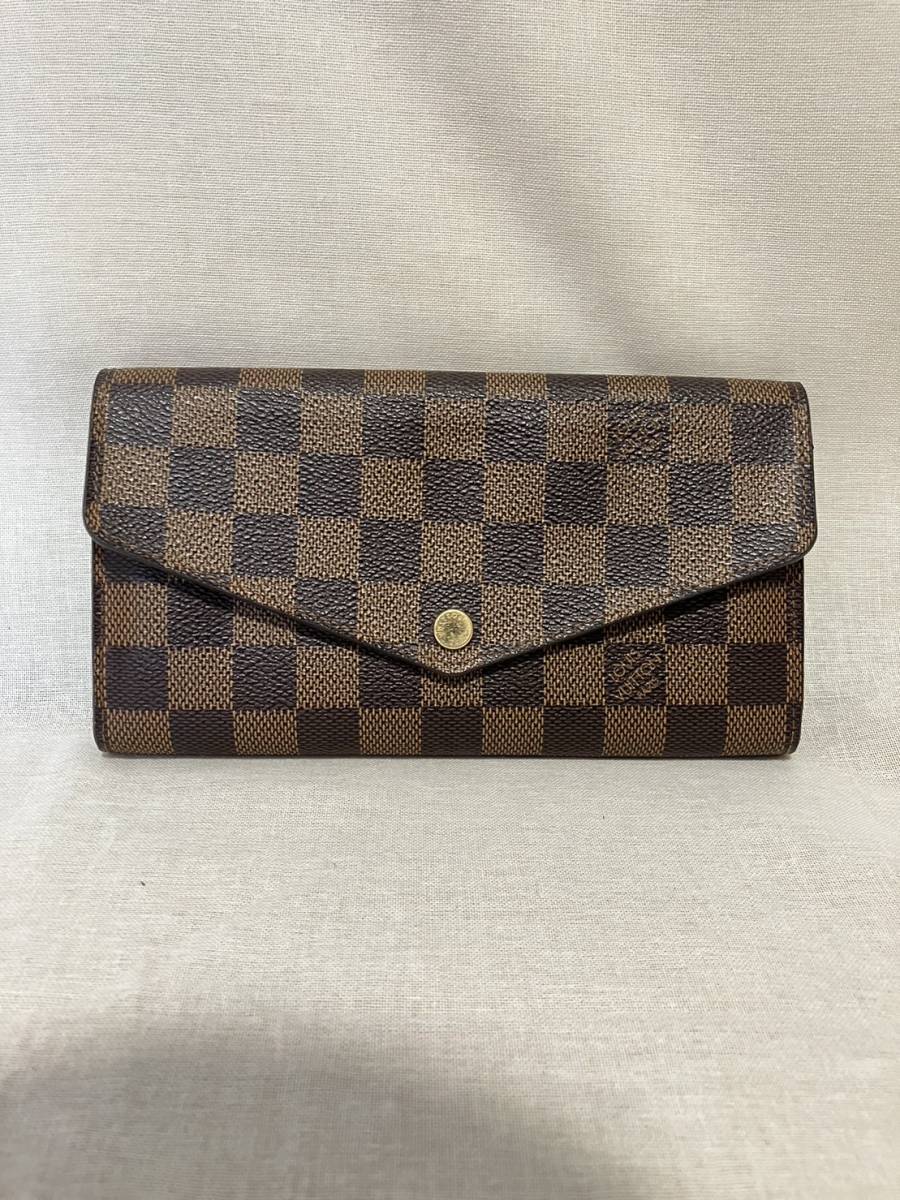 LOUIS VUITTON ルイヴィトン ダミエ ポルトフォイユ・サラ N63209 財布