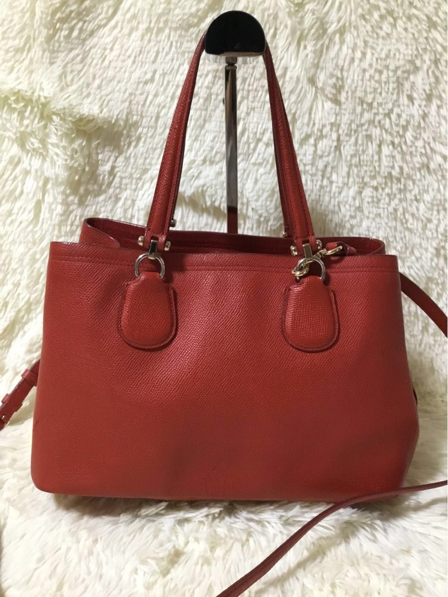 コーチCOACH　レディース　ハンドバッグ　ショルダー　斜めがけ肩かけ　フォーマル　ビジネス　2way　レザー赤レッド　34563