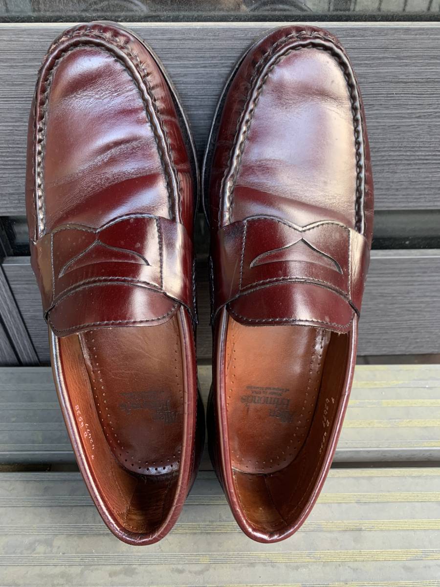 アレンエドモンズ Allen Edmonds ローファー ／ 9D ／ バーガンディ ／ アウトソールサイズ（約）：29.0×10.2㎝☆彡_画像2